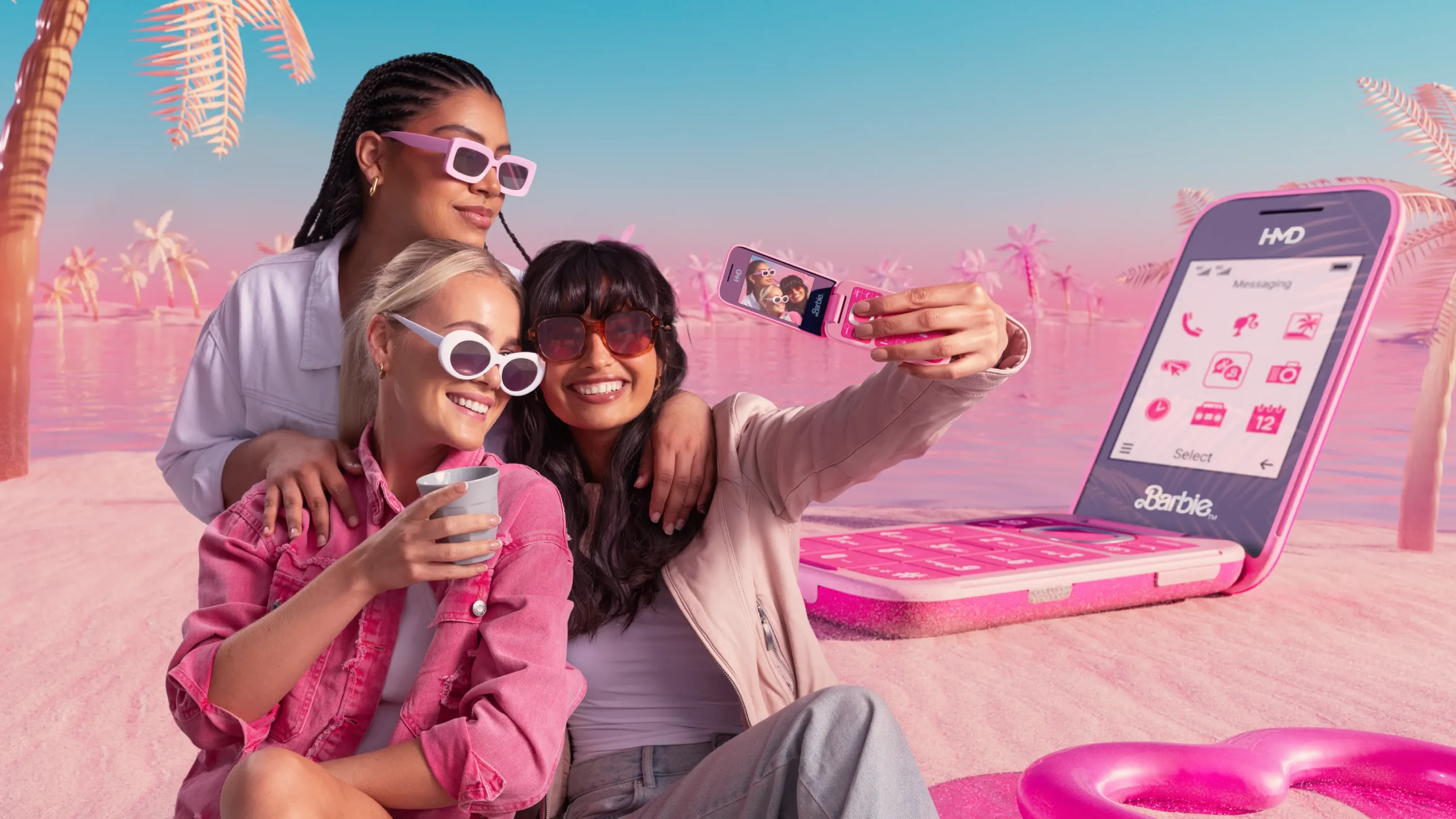 HMD y Mattel lanzan nuevo teléfono plegable Barbie para combatir la adicción al teléfono