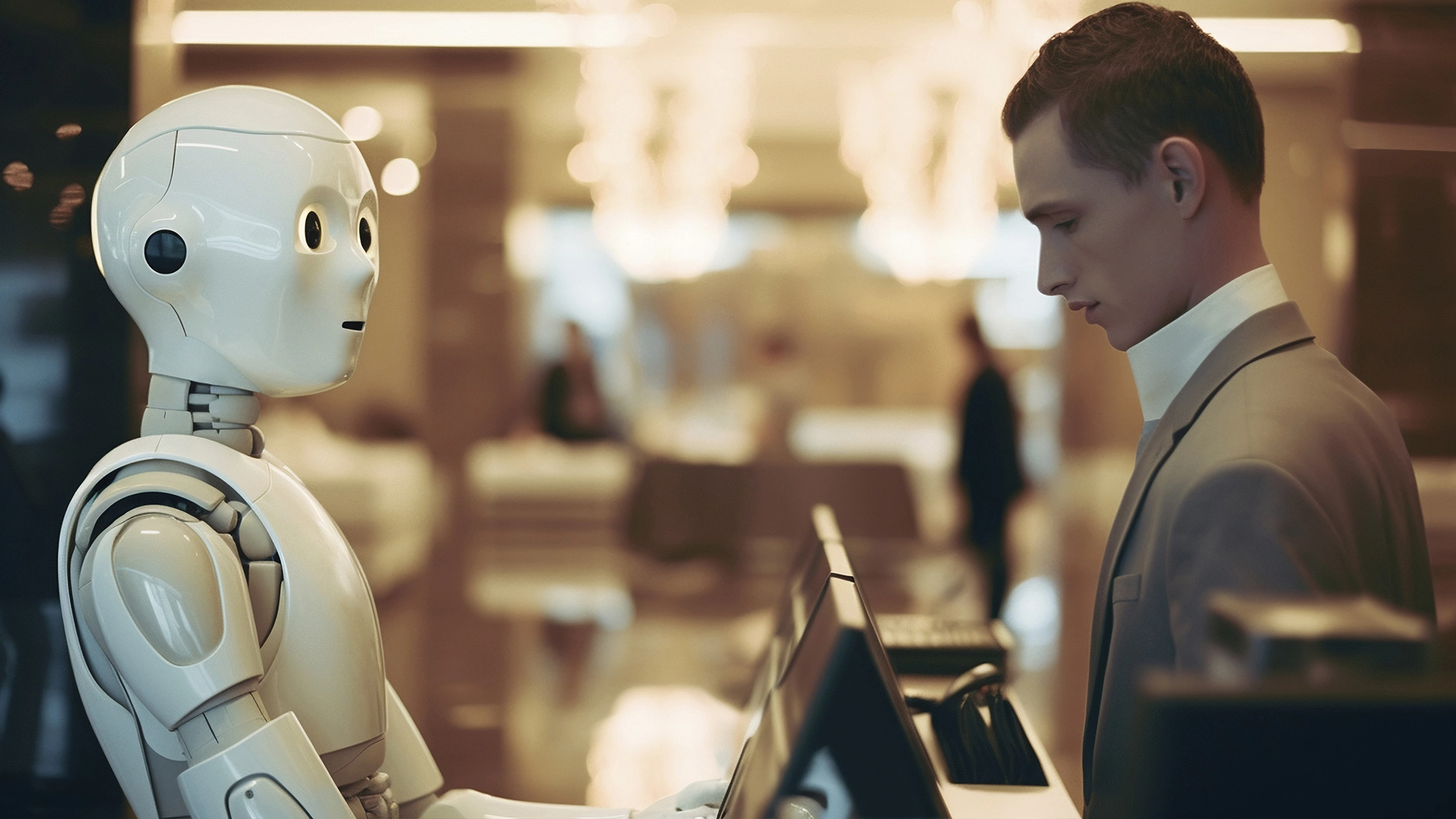 Los Robots con Aspecto Humano Afectan Negativamente C&oacute;mo los Consumidores Tratan a los Empleados Reales